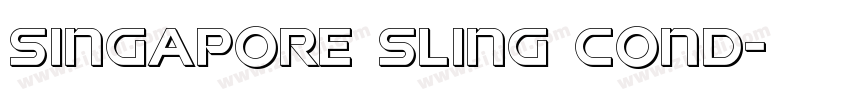 Singapore Sling Cond字体转换